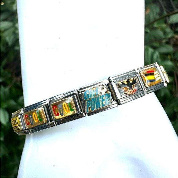 D’LinQ stainless steel link bracelet - Picture 2 of 9